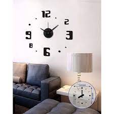 Large Numbers Adhesive Wall Clock 600