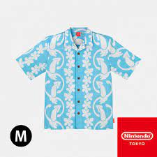 Hawaiian Shirt L Squid Splatoon - Meccha Japan