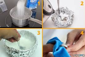 to clean silver with sodium bicarbonate