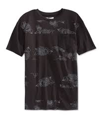 Retrofit Mens Floral Stripe Graphic T Shirt