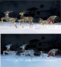 reindeer and sleigh set outdoor led