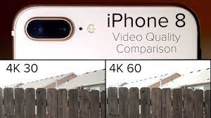 4k comparison on iphone 8 worse