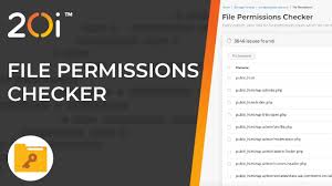 how to use the file permissions checker