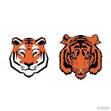 tiger face vector in ilrator svg