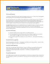    example of UC personal statement