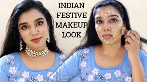 indian festive makeup tutorial in tamil