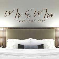 Mr Mrs Wall Decal Master Bedroom Wall