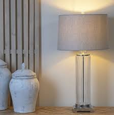 Contemporary Glass Table Lamp Tall