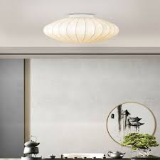 Ceiling Lamp White Shade Fixture Bar