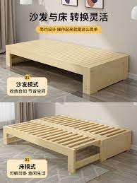 solid wood sofa bed living room