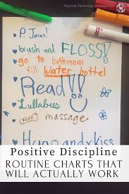 Kids Routine Charts And Using Positive Discipline To Make