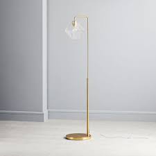 sculptural glass floor lamp