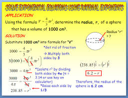 Solving Exponential Equations Solving
