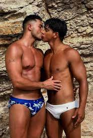 Shirtless Male Hunks Kissing Gay Interest Speedo Suit Beefcake PHOTO 4X6  B1852 | eBay
