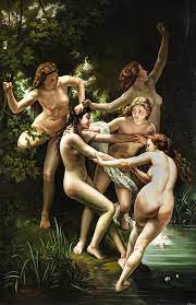 Nymphs Painting by Unknown 19th century - Fine Art America