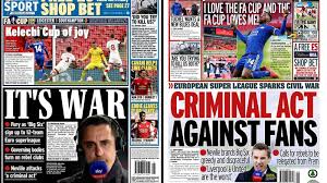 Football, basket, tennis, formula 1, motogp, etc. What The Papers Say Shameless Six Declare War Football News Sky Sports