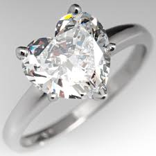 Each natural diamond from ritani is certified by either the gia or ags, two of the most respected grading agencies in the world. 2 Carat Heart Cut Diamond Engagement Ring 2 06ct D I1 Gia