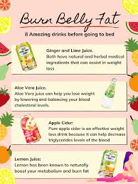 burn belly fat drink these 8 amazing