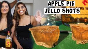 Multiple bomb styled shots placed and top of each other and dropped in domino fashion. Mini Apple Pie Jello Shots Recipe One Country