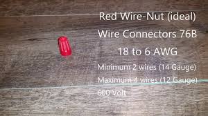 Choosing The Right Wire Nut Sizes