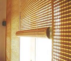folks handcrafts brown bamboo blinds