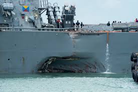 Image result for photos of the uss mccain damage