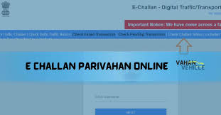 how to check e challan parivahan