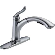 delta 4353 ar dst linden single handle pull out kitchen faucet arctic stainless