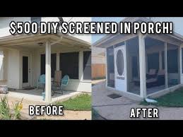 Diy Screen Porch For Less Than 500