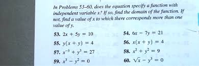 Function With Independent Variable X
