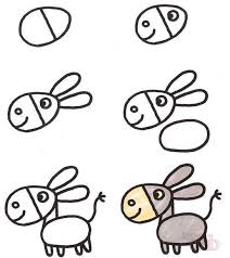 Step by step how to draw 100+ easy things for beginners. How To Draw Animals For Kids Step By Step With Pencil Do It Before Me