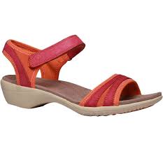 hush puppies red flat sandals for women