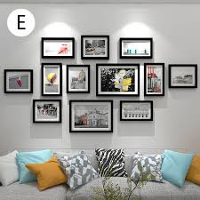 simple style picture frames set solid