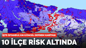 Haberler > türkiye haberleri > i̇şte ilçe ilçe i̇stanbul'un deprem risk haritası. Iste Istanbul Un Deprem Haritasi 10 Ilce Risk Altinda