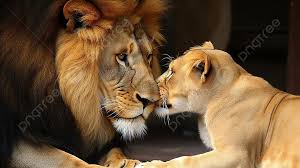 hd wallpapers of lion kissing cub lion