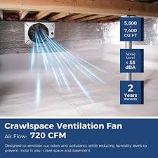 720 Cfm Crawl Space Ventilation Fan
