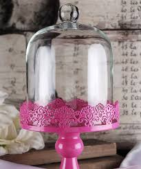 Hot Pink Domed Cake Stand Cake Stand