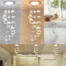 3w Led Crystal Concealed Ceiling Light Small Chandelier Lamp Pendant Hallway