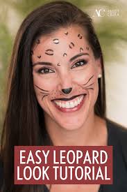 an easy leopard halloween makeup look