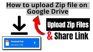zip file through google drive