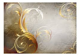 Photo Wallpaper Gold Letters
