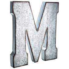 Galvanized Metal Letters Large 20 Inch