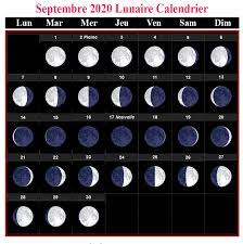 Pleine Lune Calendrier - Imprimable Calendrier Lunaire Septembre 2020 Rustica PDF | Calendrier 2022