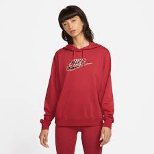 Nike Sportswear Womens Leopard Graphic Futura Hoodie