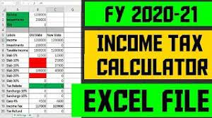 income tax excel calculator income tax