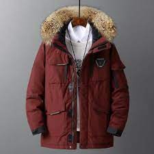 Fur Collar Winter Jackets Men Parka