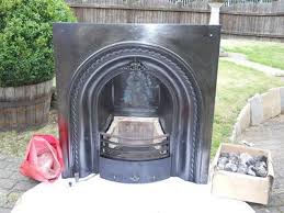 18in Victorian Cast Iron Fireplace With