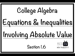 College Algebra Equations And