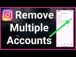 remove multi account login on insram