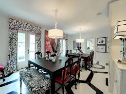 25 elegant black and white dining room